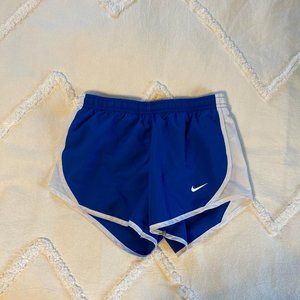 blue nike shorts !!